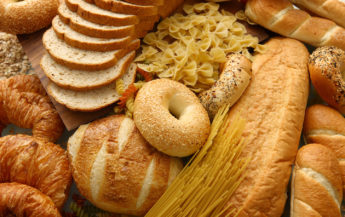Carbohydrate foods like bread, bagels, pasta