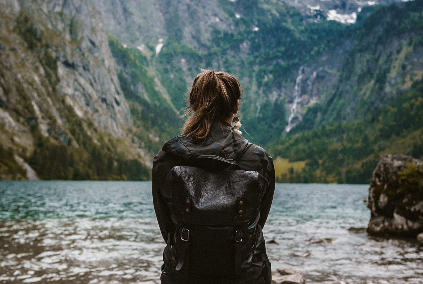 Woman sits outside in nature and contemplates - Well When I...